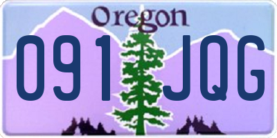 OR license plate 091JQG