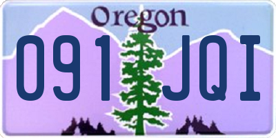 OR license plate 091JQI