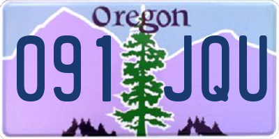 OR license plate 091JQU