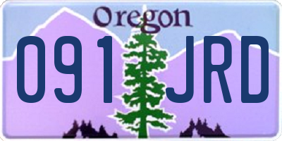 OR license plate 091JRD