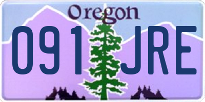 OR license plate 091JRE