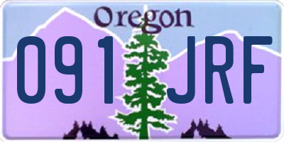 OR license plate 091JRF