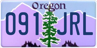 OR license plate 091JRL