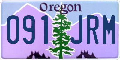 OR license plate 091JRM