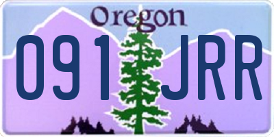 OR license plate 091JRR