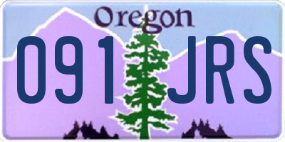 OR license plate 091JRS