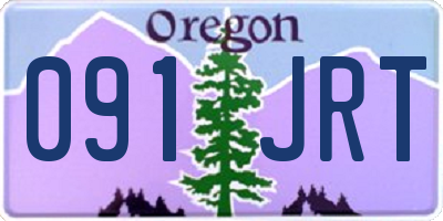OR license plate 091JRT