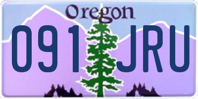 OR license plate 091JRU