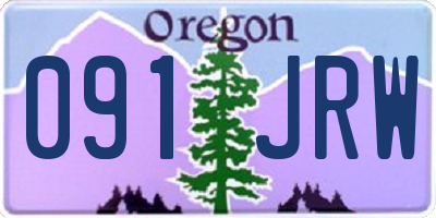 OR license plate 091JRW