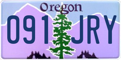 OR license plate 091JRY