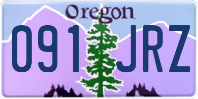 OR license plate 091JRZ