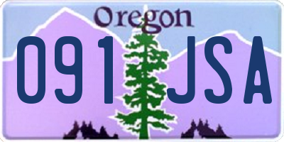 OR license plate 091JSA