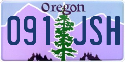 OR license plate 091JSH