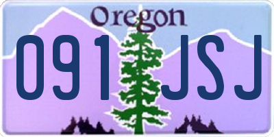 OR license plate 091JSJ
