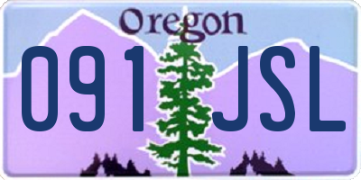OR license plate 091JSL