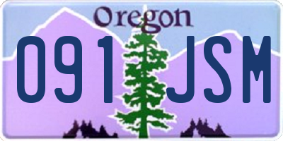 OR license plate 091JSM