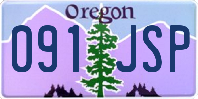 OR license plate 091JSP