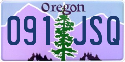 OR license plate 091JSQ