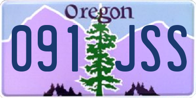 OR license plate 091JSS