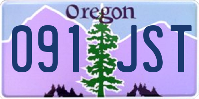 OR license plate 091JST