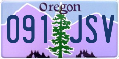 OR license plate 091JSV