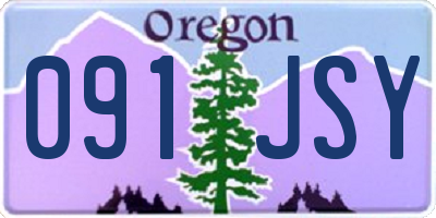 OR license plate 091JSY