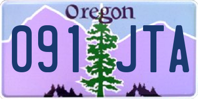 OR license plate 091JTA
