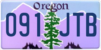 OR license plate 091JTB