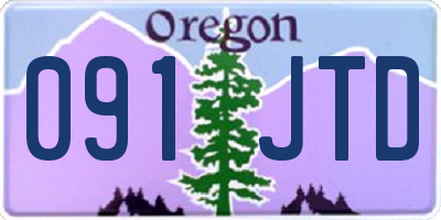 OR license plate 091JTD