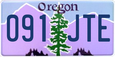 OR license plate 091JTE