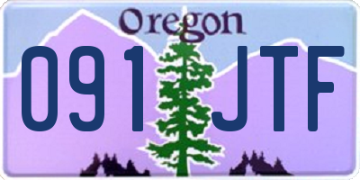 OR license plate 091JTF