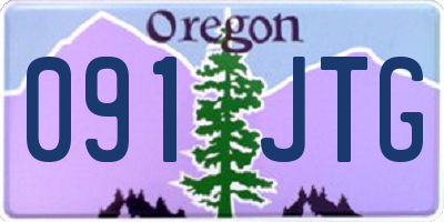 OR license plate 091JTG