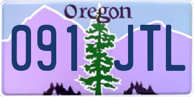 OR license plate 091JTL