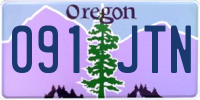 OR license plate 091JTN