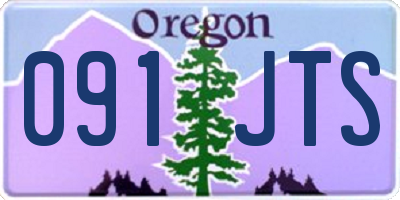 OR license plate 091JTS