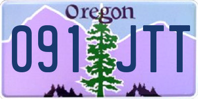 OR license plate 091JTT