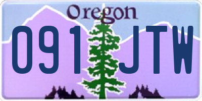 OR license plate 091JTW