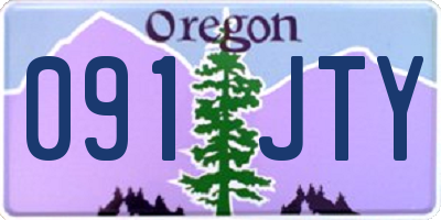 OR license plate 091JTY