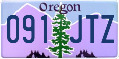 OR license plate 091JTZ