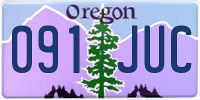 OR license plate 091JUC