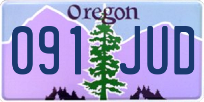 OR license plate 091JUD