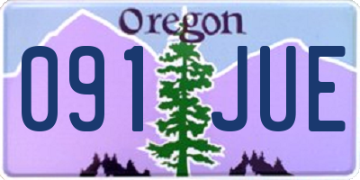 OR license plate 091JUE