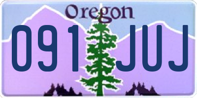 OR license plate 091JUJ