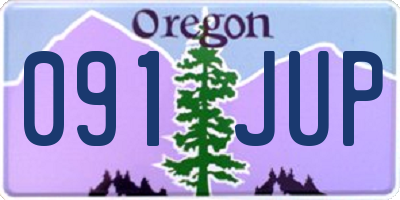 OR license plate 091JUP