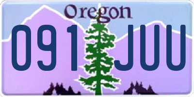 OR license plate 091JUU