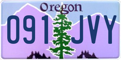 OR license plate 091JVY