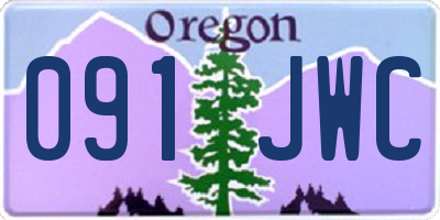 OR license plate 091JWC