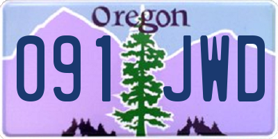 OR license plate 091JWD