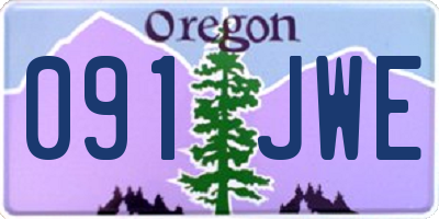OR license plate 091JWE