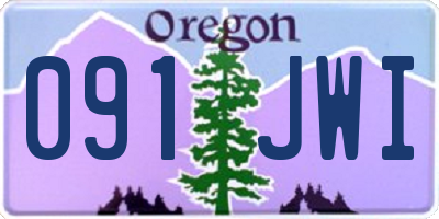 OR license plate 091JWI